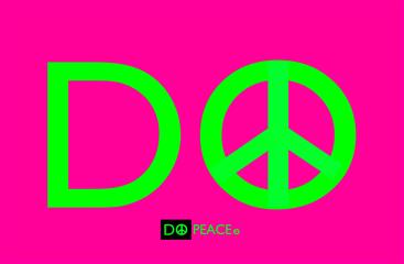 Do Peace green & pink©Laetitia Riou